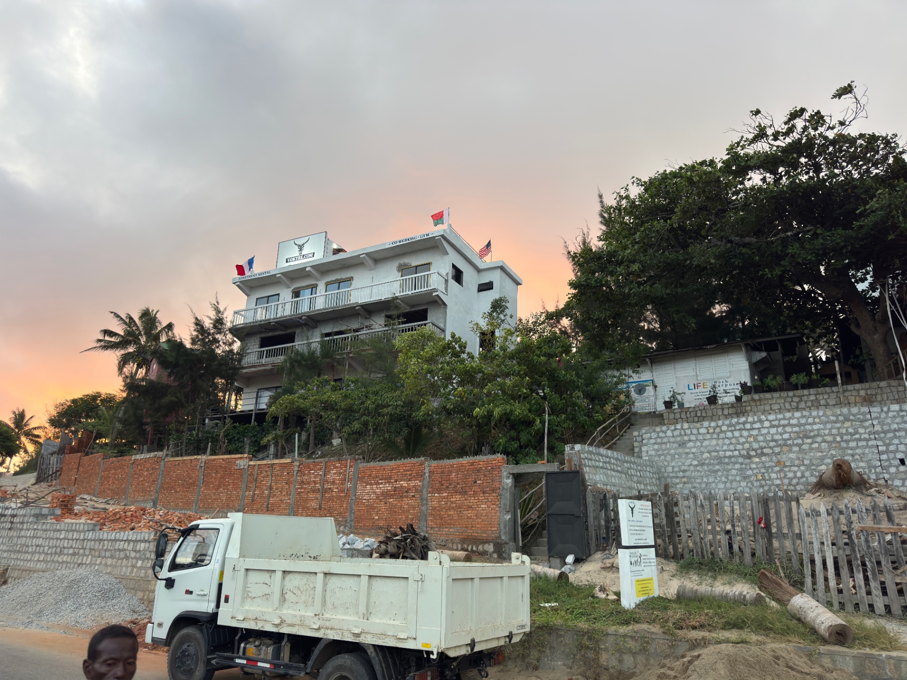 Sur chantier de construction