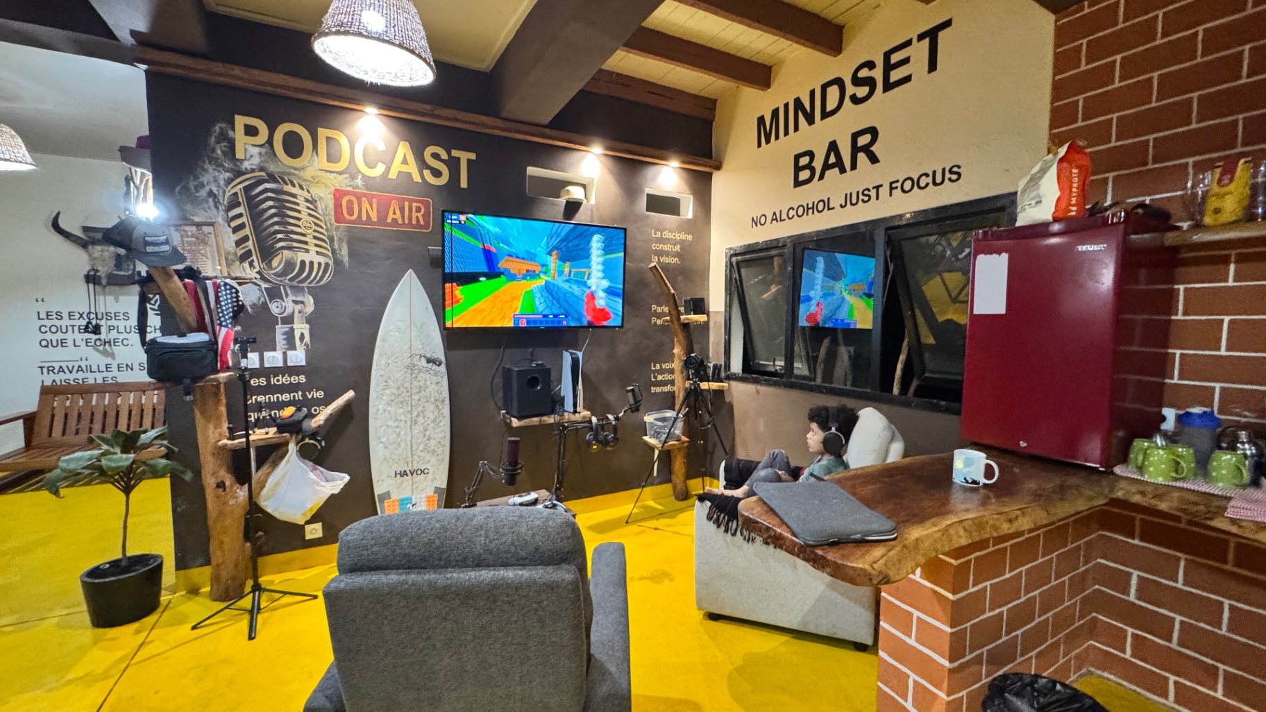 Podcast area at VOKYBE Business Hub