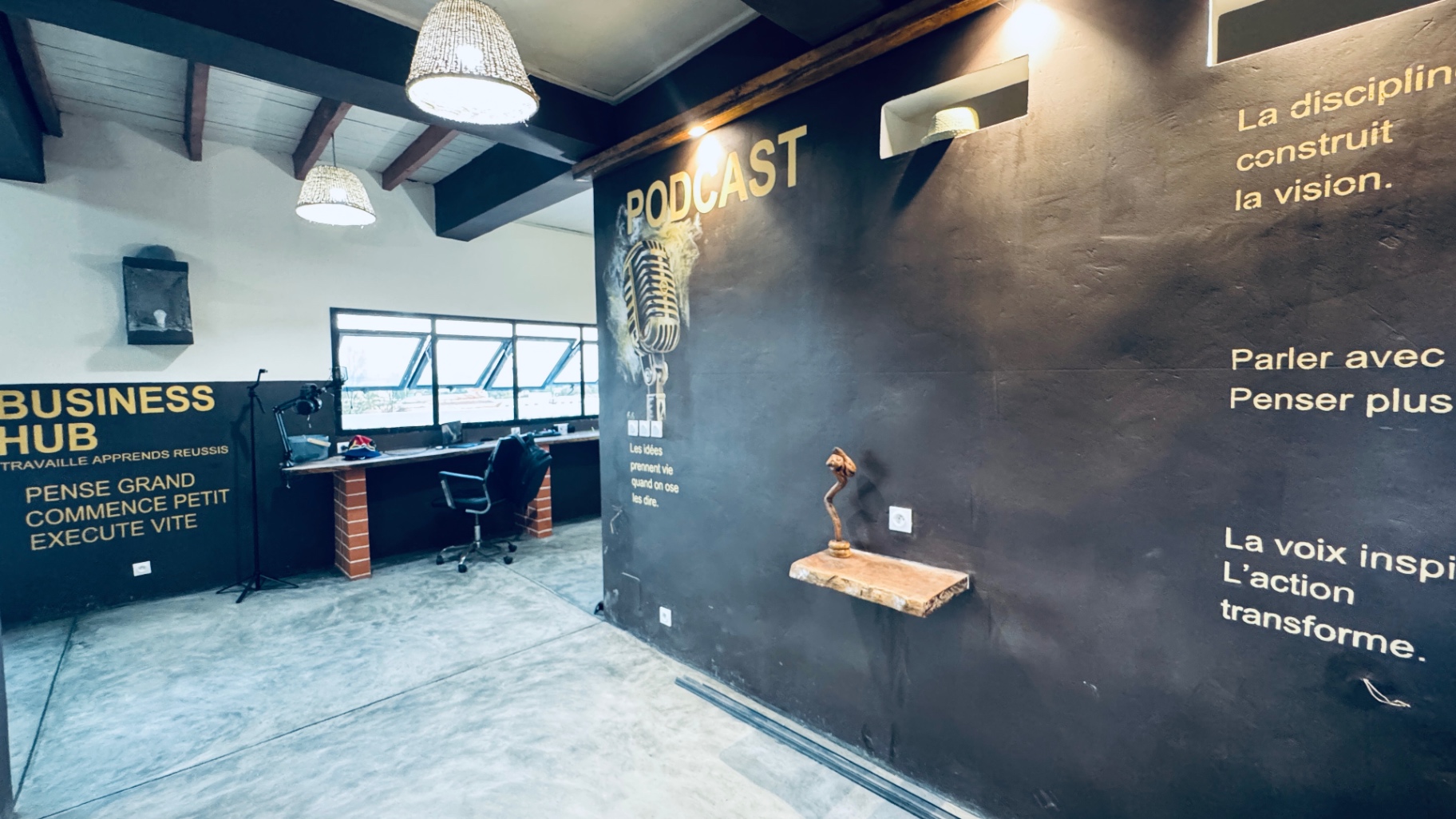 Podcast area at VOKYBE Business Hub